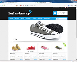 EasyPage - 4. demo - CMS med webshop